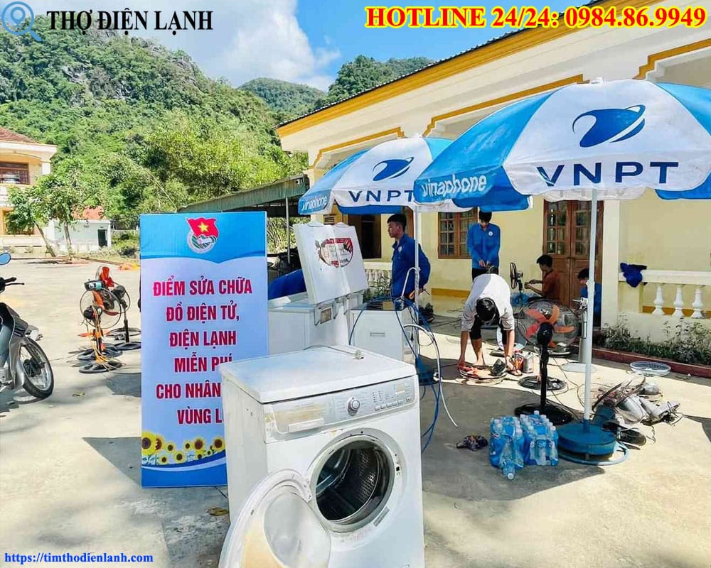 Máy giặt bị ngập nước