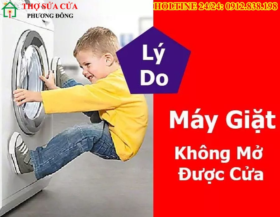 Máy giặt không mở được cửa