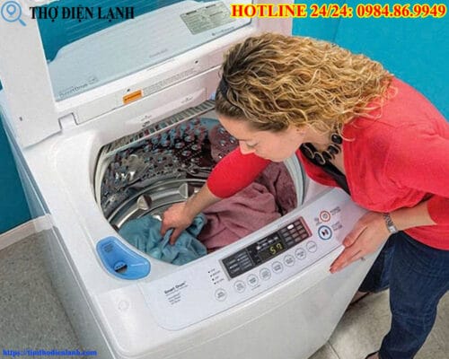 Máy giặt Haier bị tràn nước