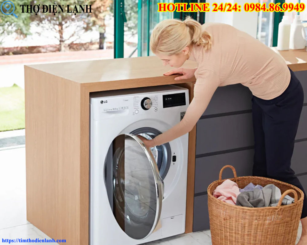 máy giặt LG báo lỗi liên tục