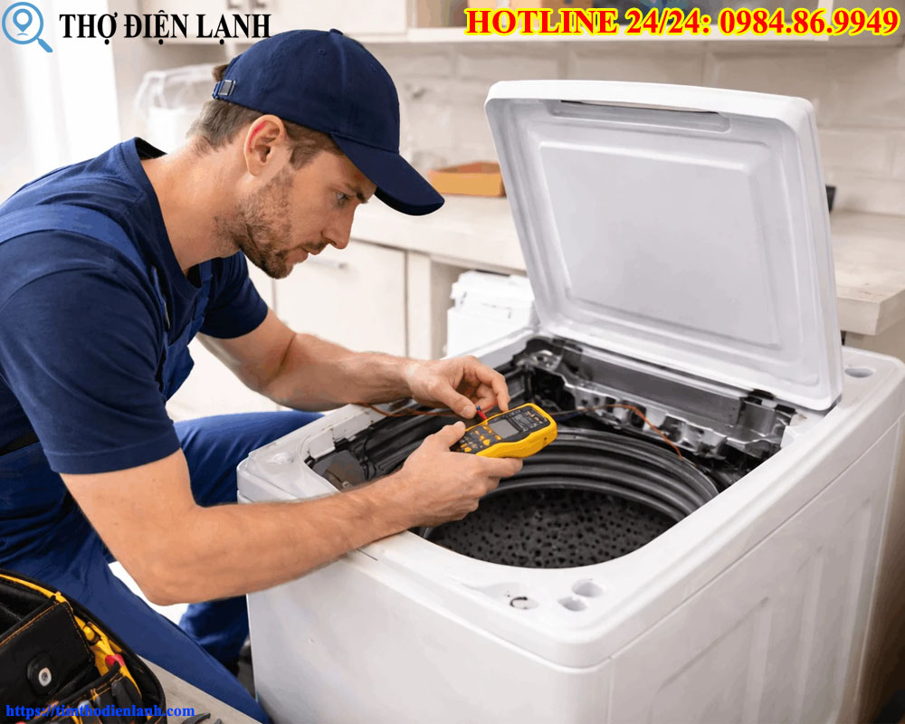 máy giặt LG bị tràn nước