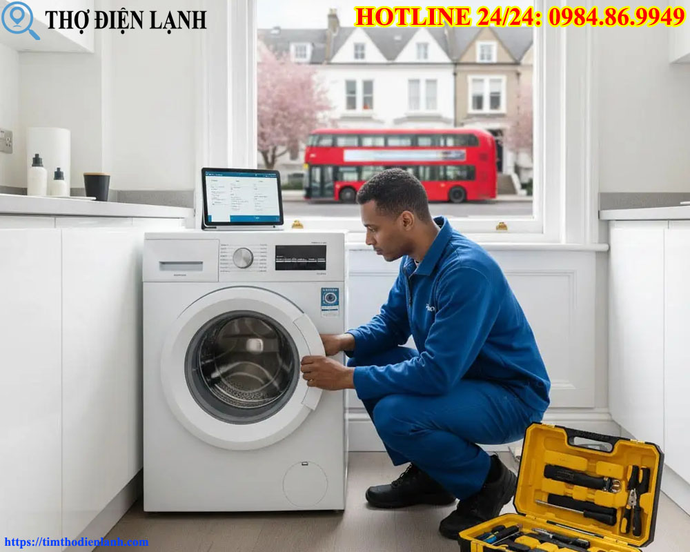 máy giặt Panasonic bị tràn nước