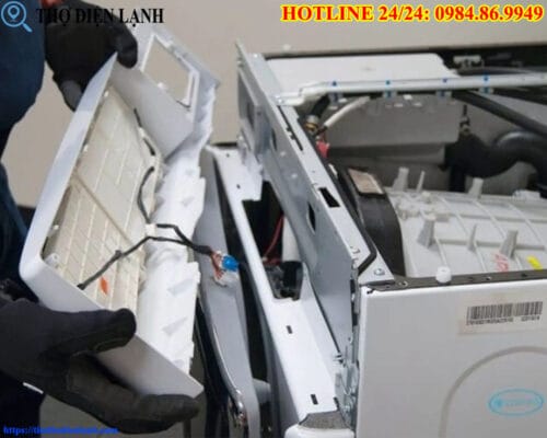 máy giặt Panasonic bị tràn nước