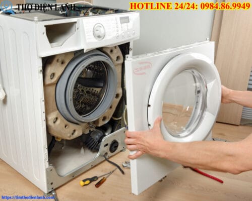 Cửa kính máy giặt Hitachi bị vỡ