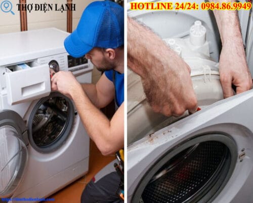 Cửa kính máy giặt Panasonic bị vỡ