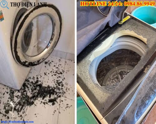 Cửa kính máy giặt Samsung bị vỡ