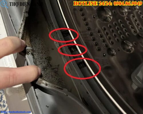 Gioăng máy giặt Fagor bị rỉ nước