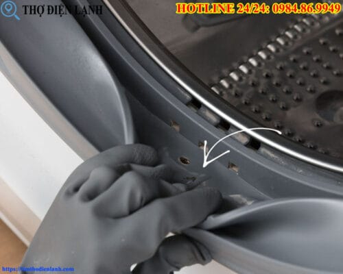 Gioăng máy giặt Haier bị rỉ nước