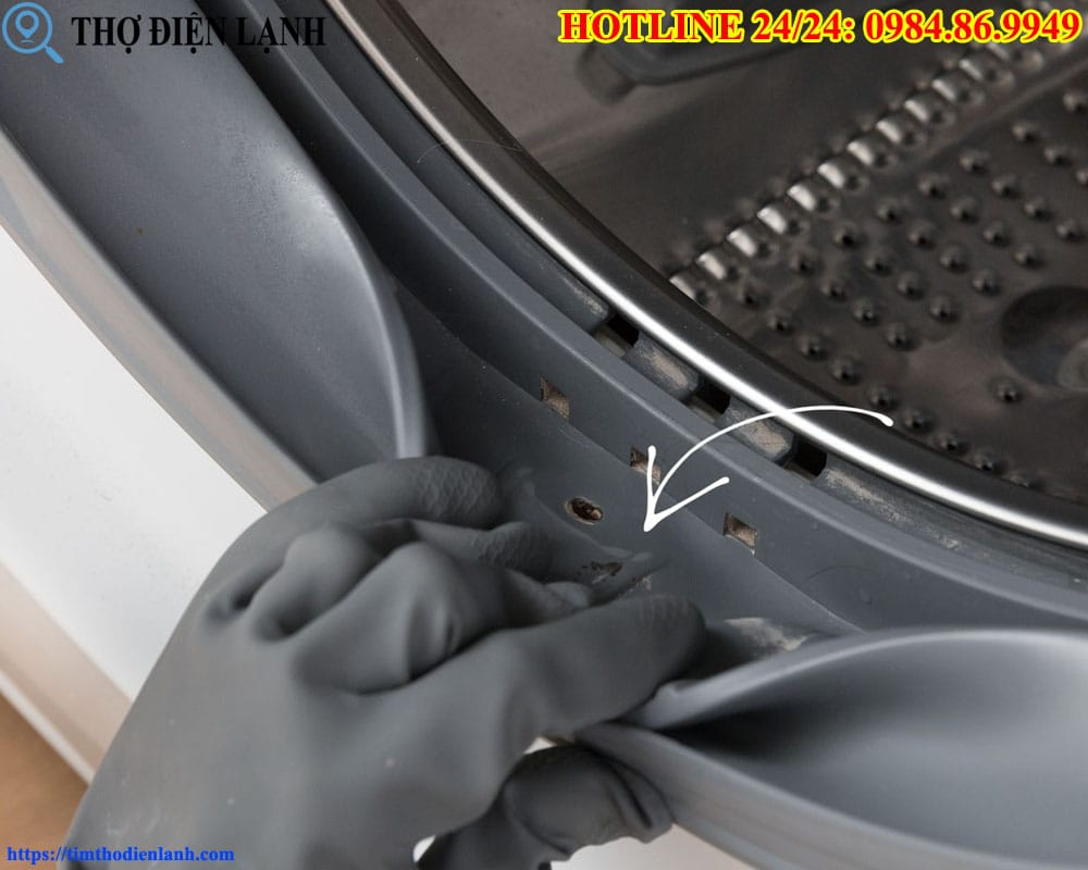 Gioăng máy giặt Haier bị rỉ nước