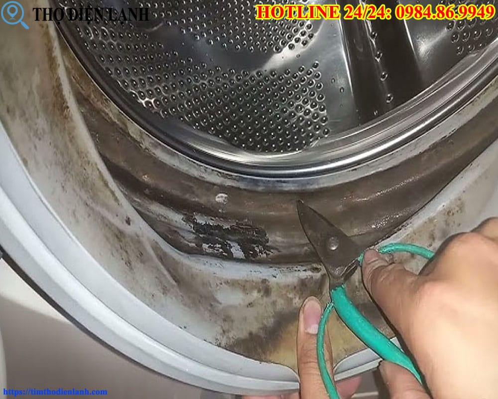 Gioăng máy giặt LG bị rỉ nước