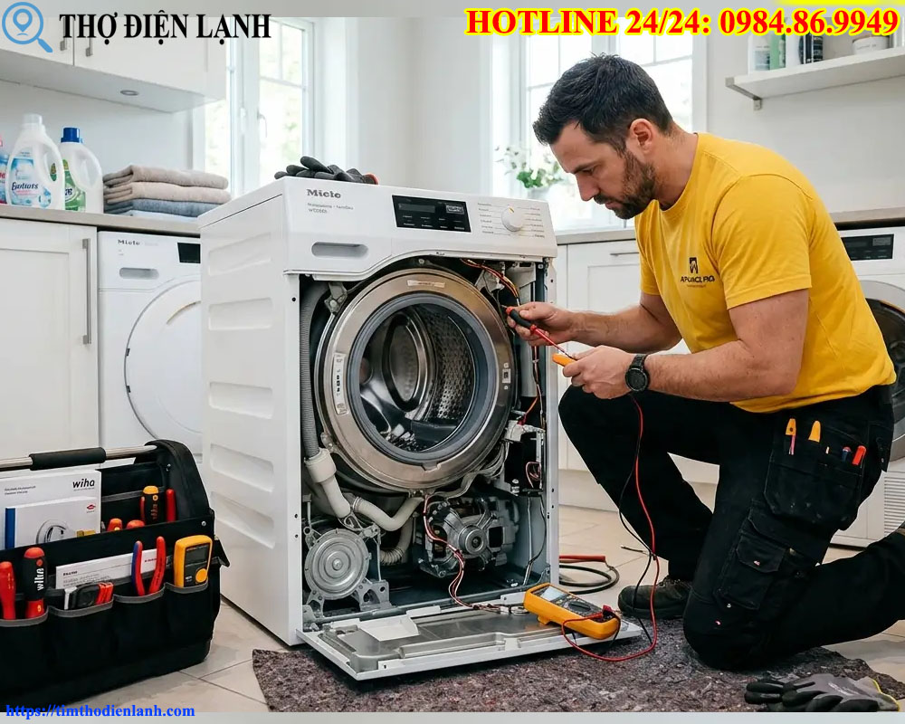 Hướng dẫn lắp thanh treo máy giặt Aqua