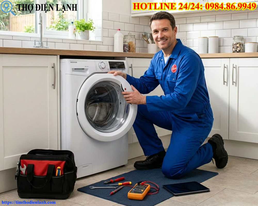 Hướng dẫn lắp thanh treo máy giặt Midea