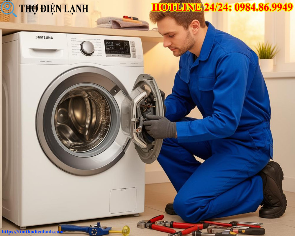 Hướng dẫn lắp thanh treo máy giặt Miele