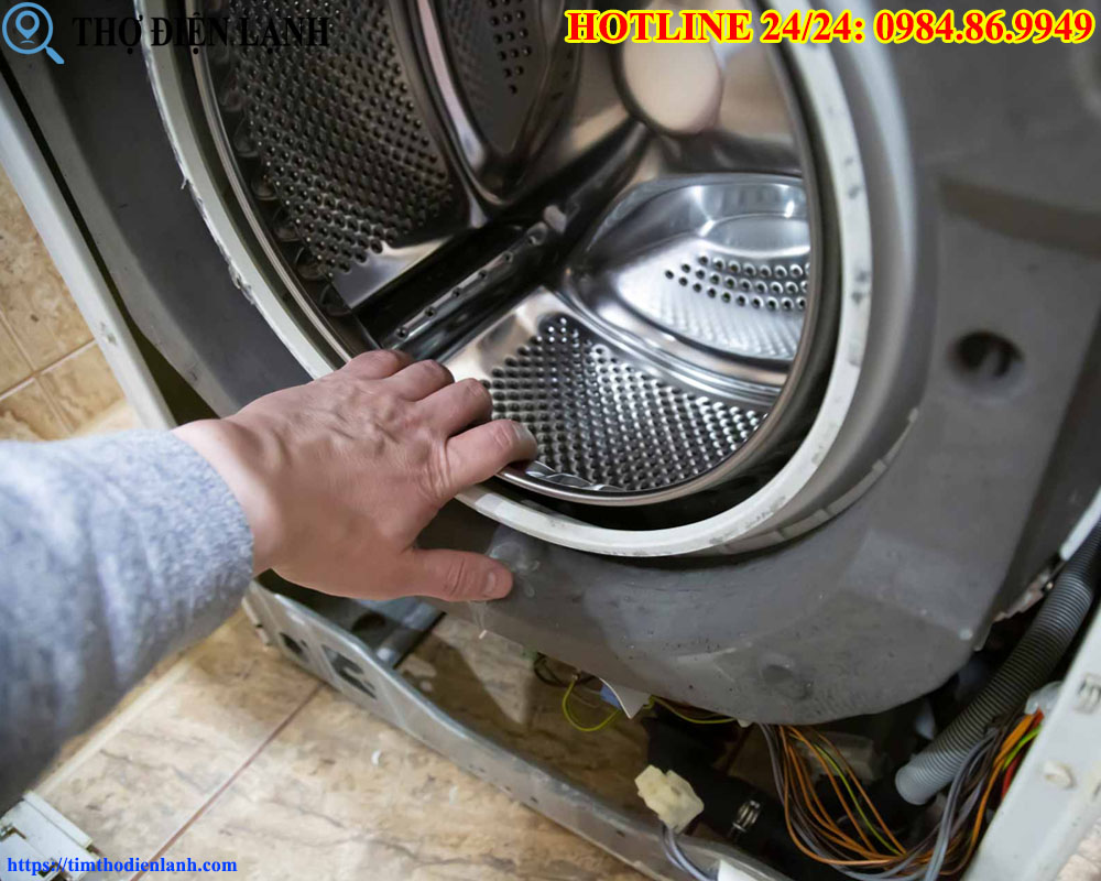 Khắc phục nhện lồng máy giặt Haier hư hỏng