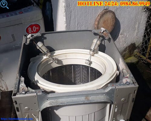 Lắp thanh treo máy giặt Samsung