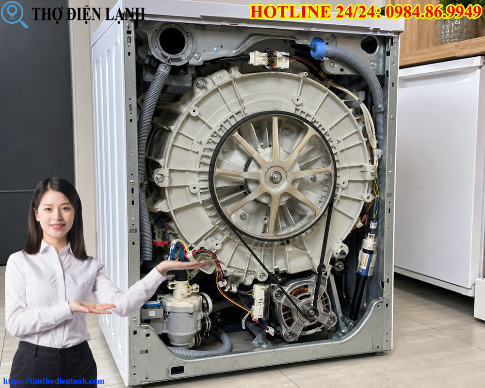 Lỗi motor máy giặt Sharp