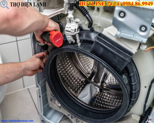 Lồng máy giặt Haier bị thủng