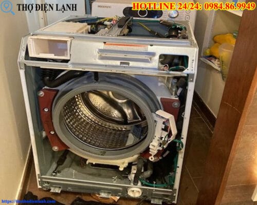 Lồng máy giặt Indesit bị thủng