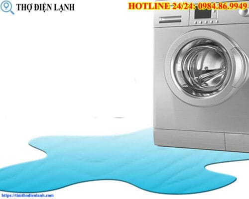 Máy giặt AEG bị rò nước ở chân