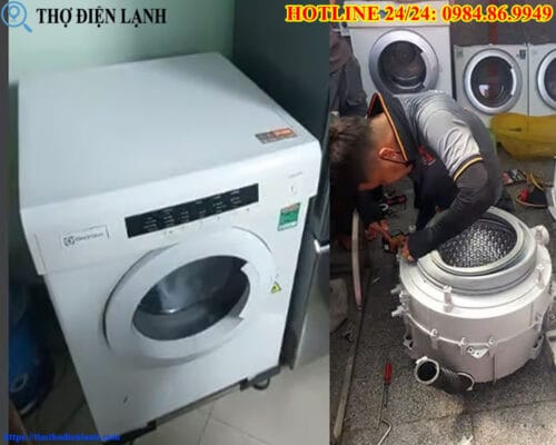 Máy giặt Aqua bị chạm mạch