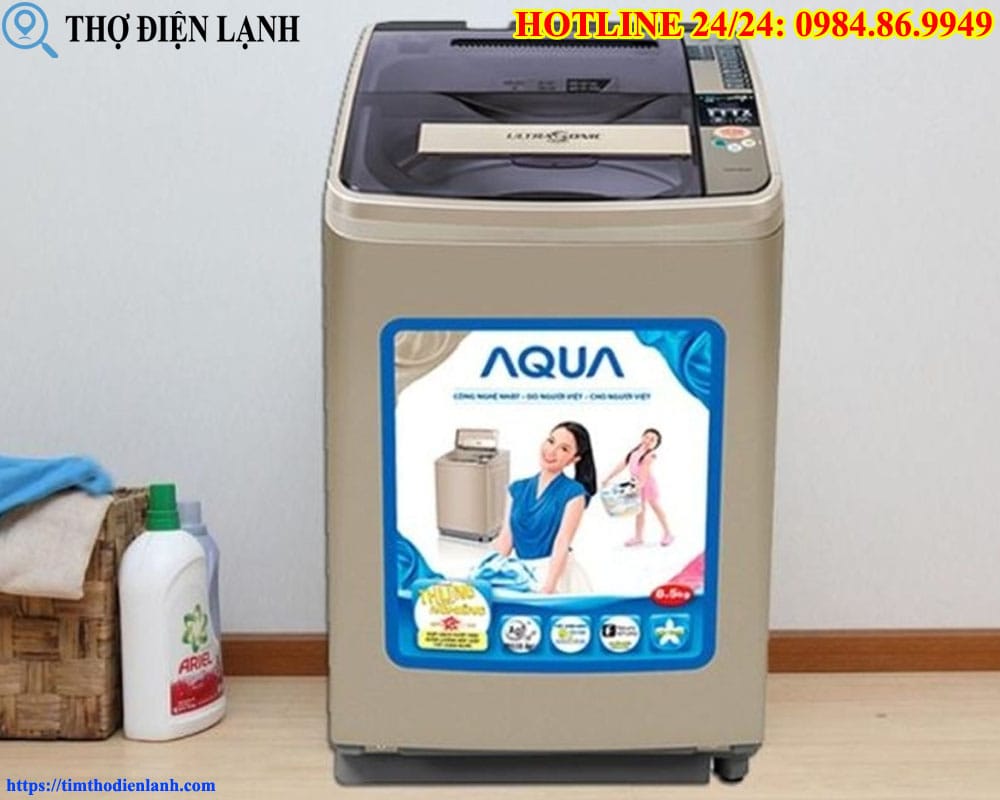 Máy giặt Aqua bị rò nước ở chân