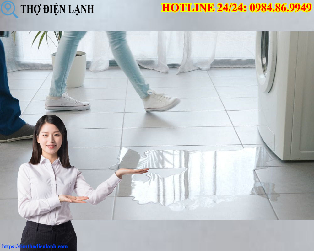 Máy giặt Ariston bị rò nước