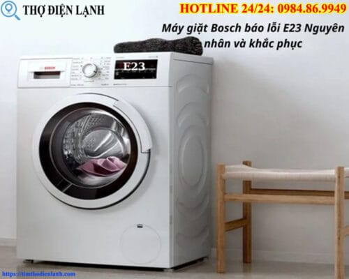 Máy giặt Bosch báo lỗi liên tục