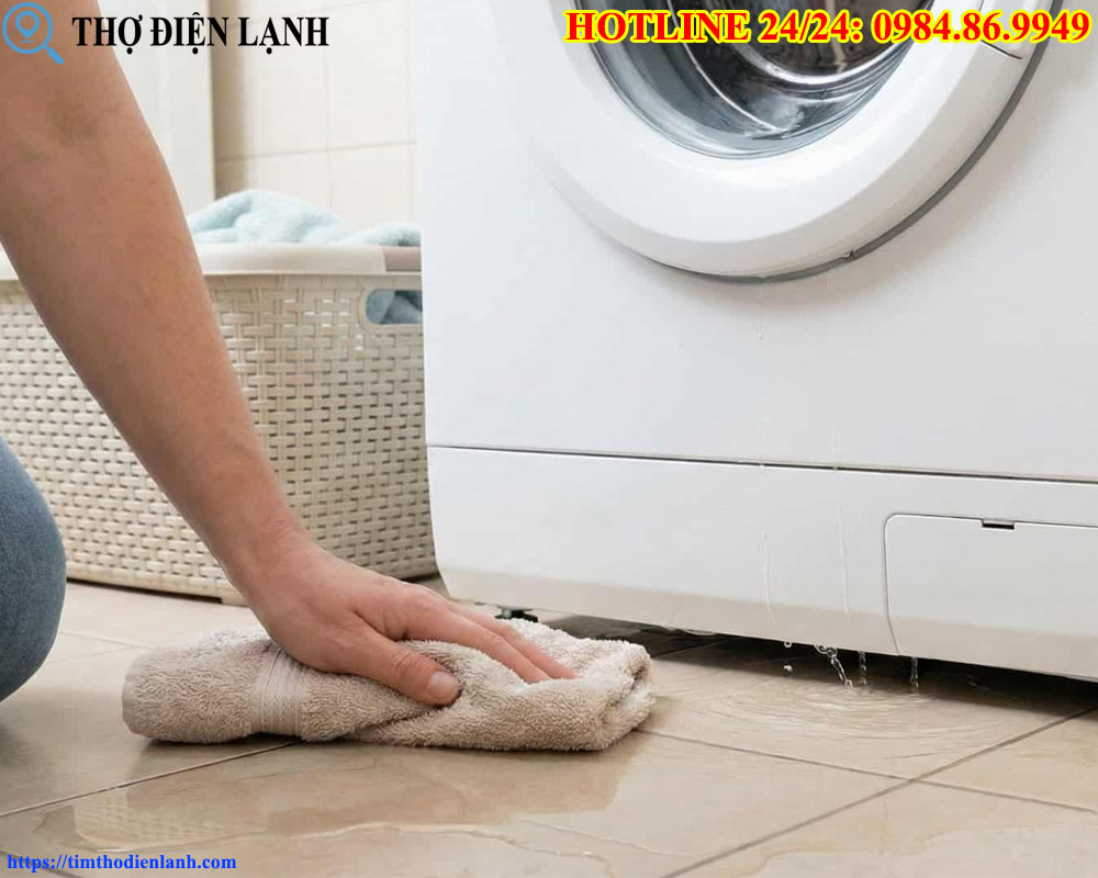 Máy giặt Candy bị rò nước