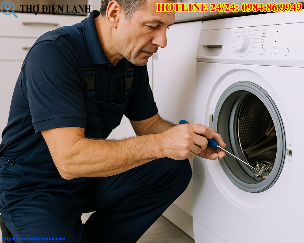 Máy giặt Casper bị chạm mạch