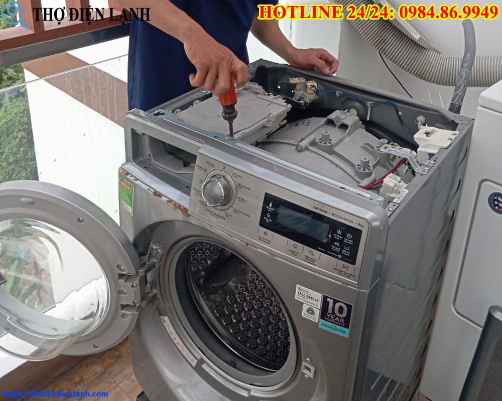 Máy giặt Casper bị chạm mạch