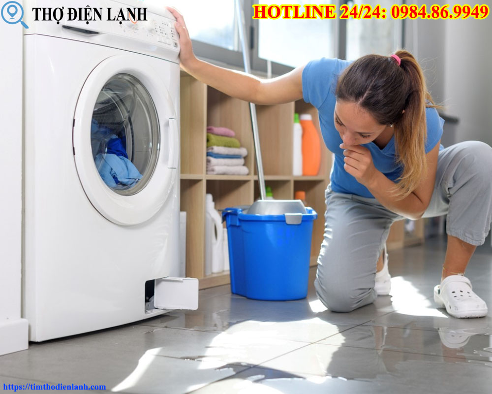 Máy giặt Casper bị rò nước