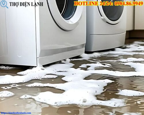 Máy giặt Electrolux bị rò nước ở chân
