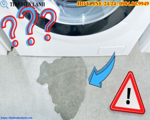 Máy giặt Hitachi lại rò nước ở chân