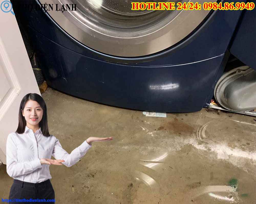 Máy giặt Indesit bị rò nước