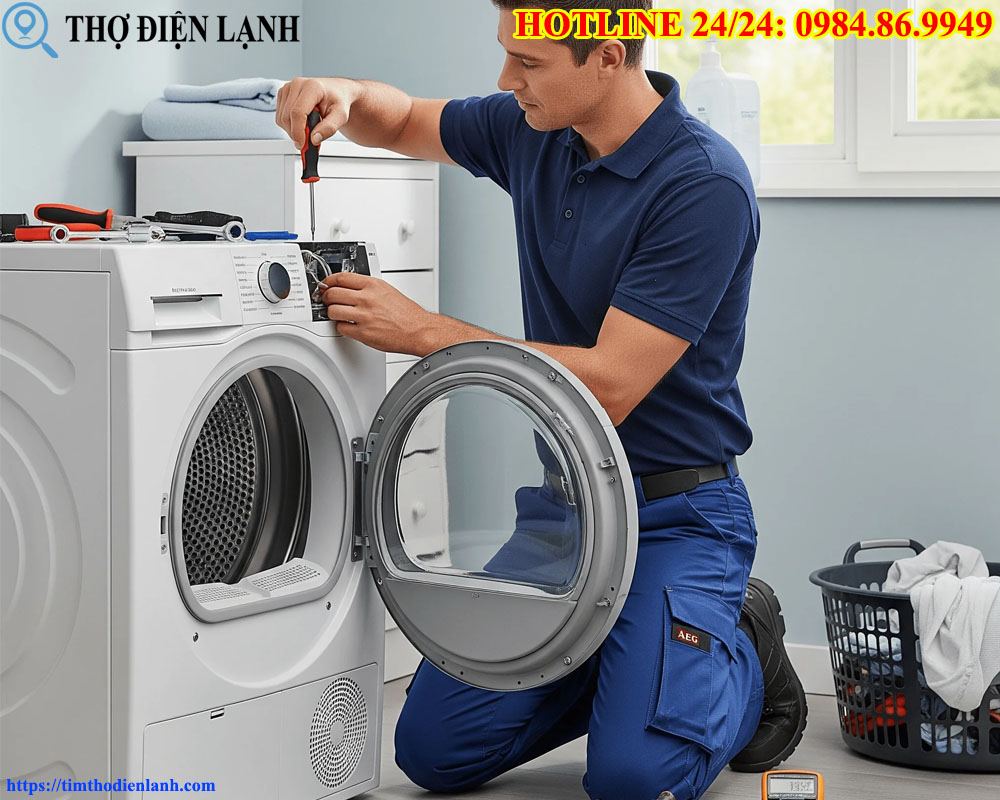 Máy giặt Kangaroo bị chạm mạch