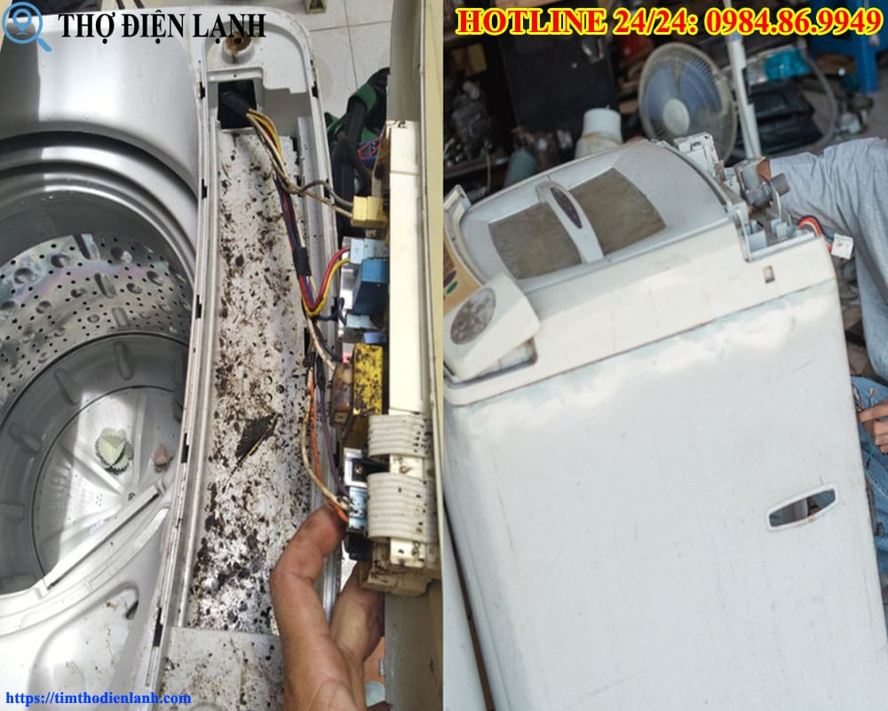 Máy giặt Kangaroo bị chạm mạch