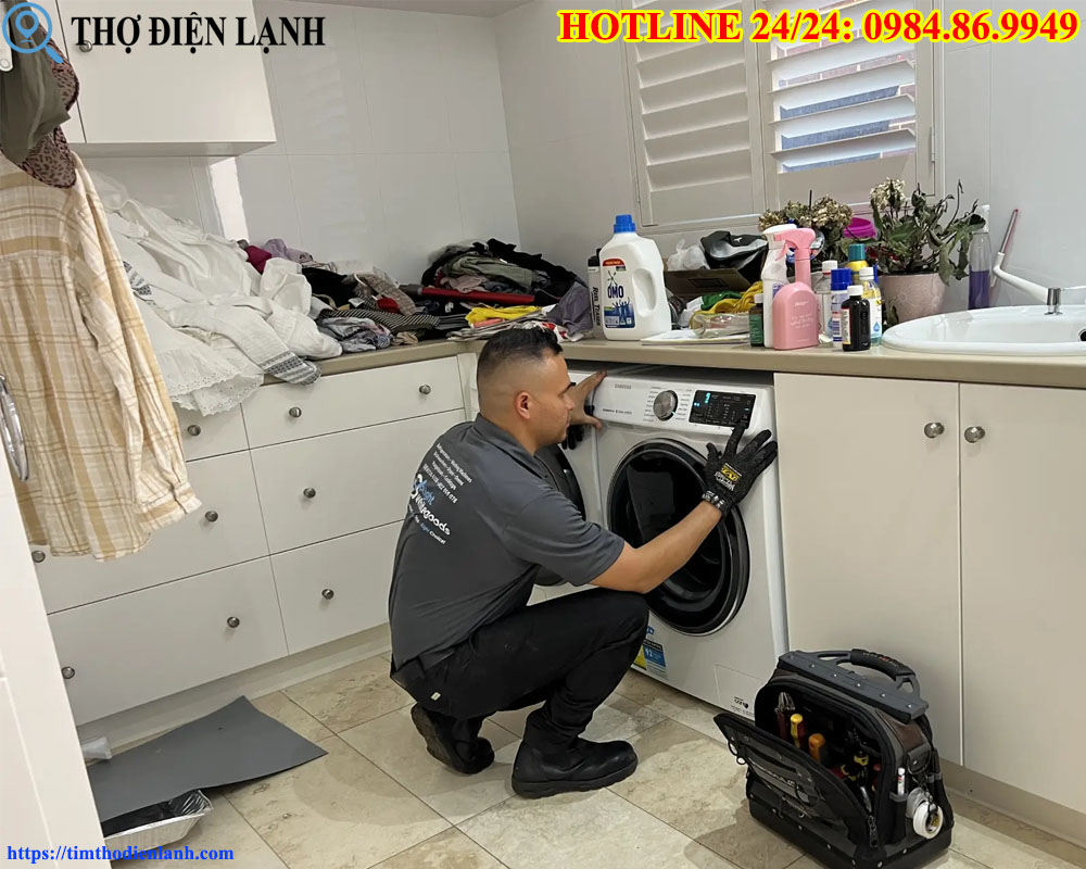 Máy giặt LG bị chạm mạch