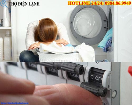 Máy giặt LG bị chạm mạch