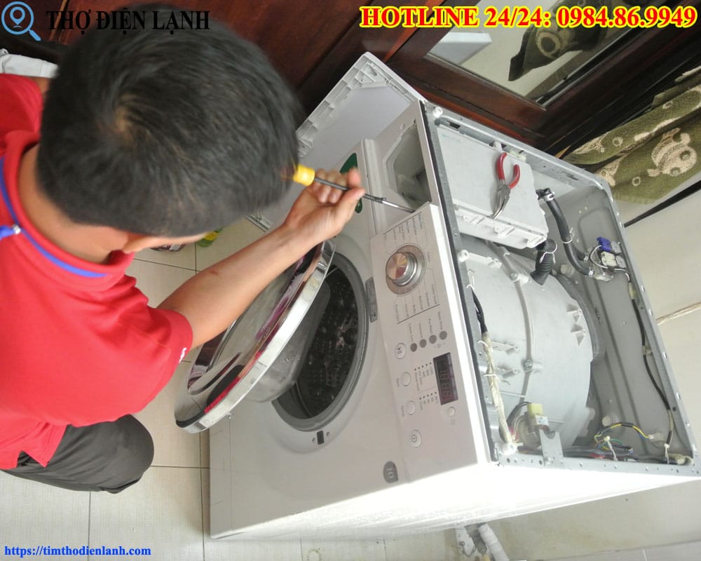 Máy giặt Midea bị chạm mạch