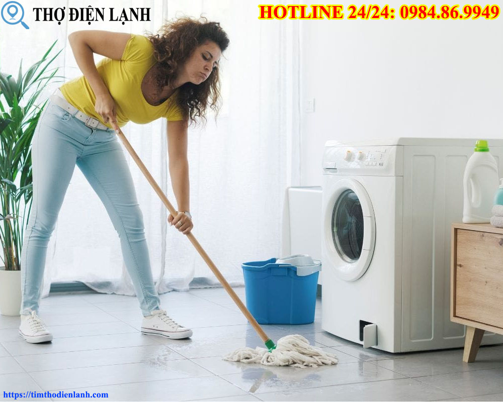 Máy giặt Midea bị rò nước