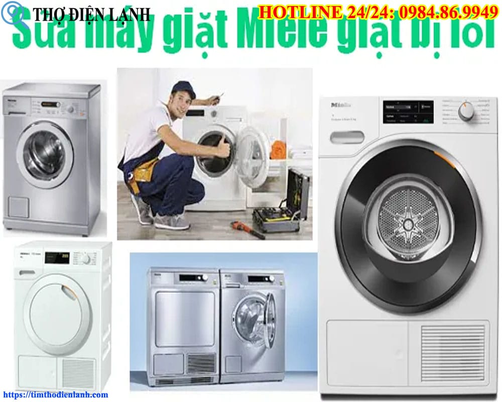 Máy giặt Miele báo lỗi liên tục
