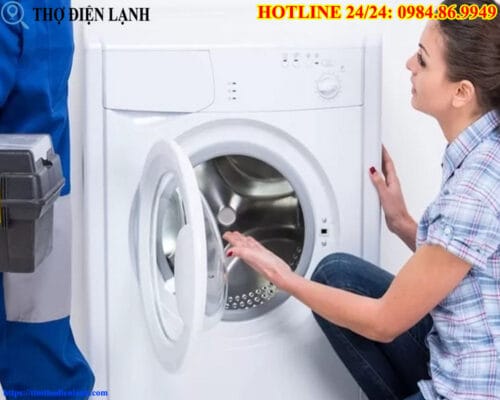 Máy giặt Miele vừa vắt vừa xả nước