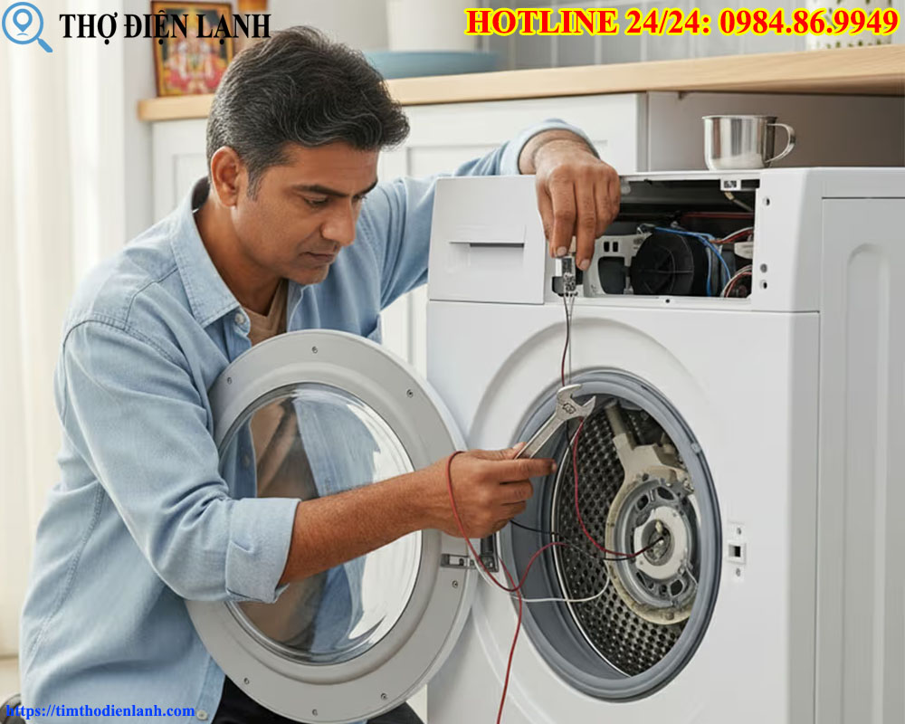 Máy giặt Nagakawa bị chạm mạch