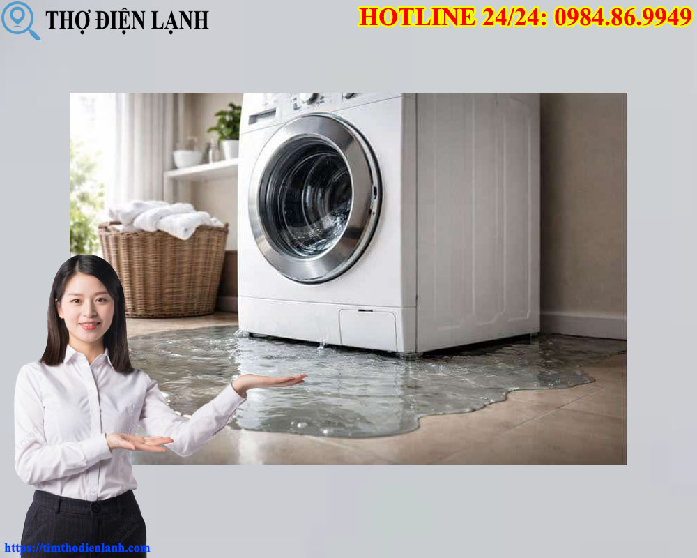 Máy giặt Panasonic bị rò nước