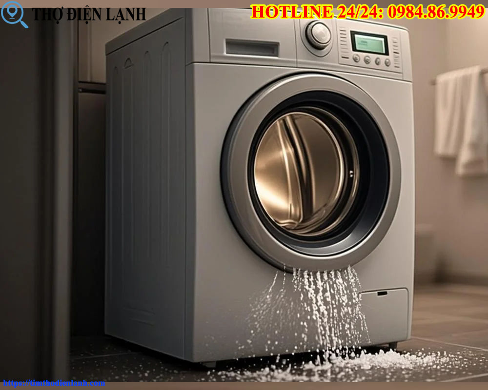 Máy giặt Samsung bị rò nước