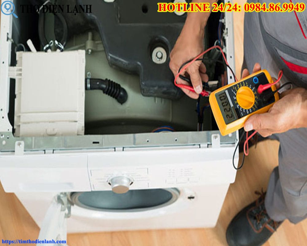 Máy giặt Sharp bị chạm mạch