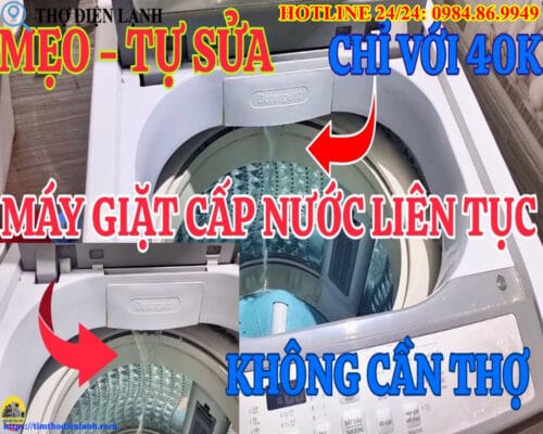 Máy giặt Sharp liên tục cấp nước