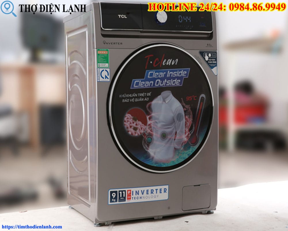 Máy giặt TCL vừa vắt vừa xả nước