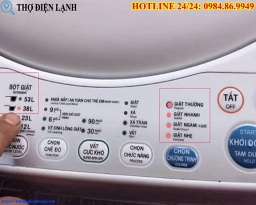 Máy giặt Whirlpool báo lỗi liên tục