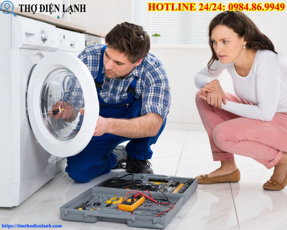 Máy giặt không xả được nước